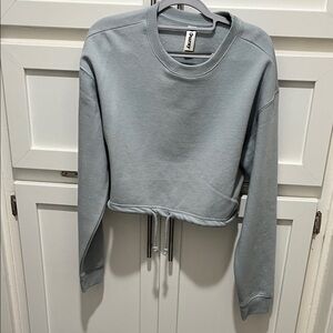 Drawstring Sweatshirt in mint